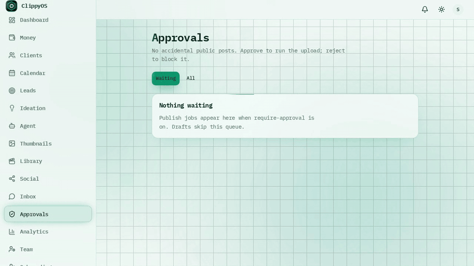 Approvals in ClippyOS