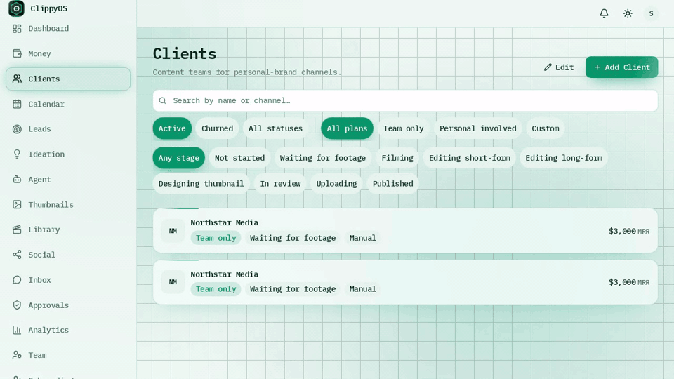 Clients in ClippyOS