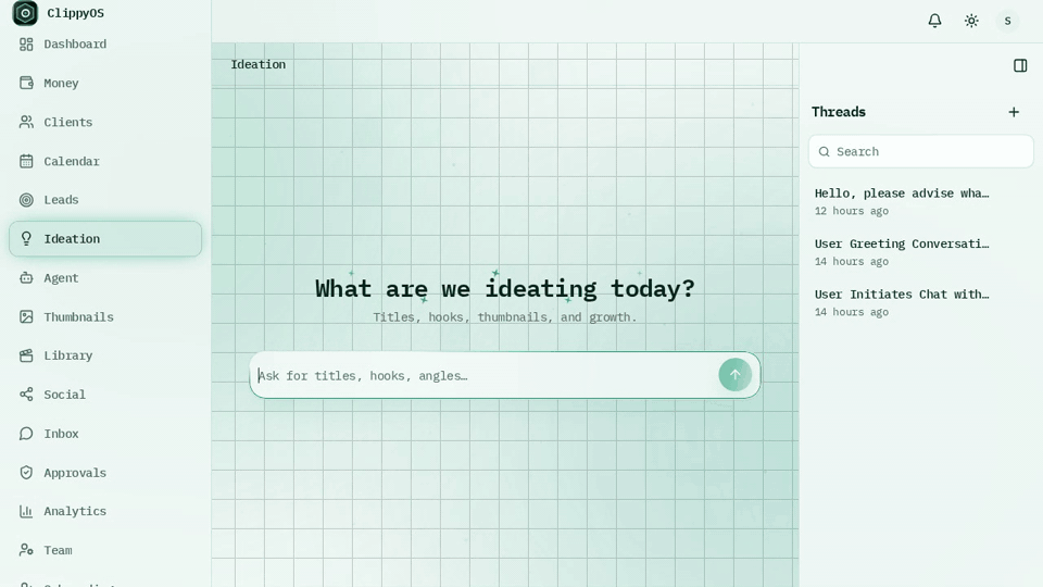 Ideation in ClippyOS